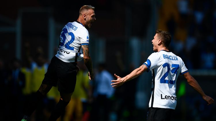 Serie A TIM, Sampdoria-Inter, Federico Dimarco apre le marcature del match di Marassi