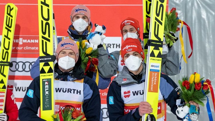 Skispringen Geiger Eisenbichler Schmid Freund 26022022