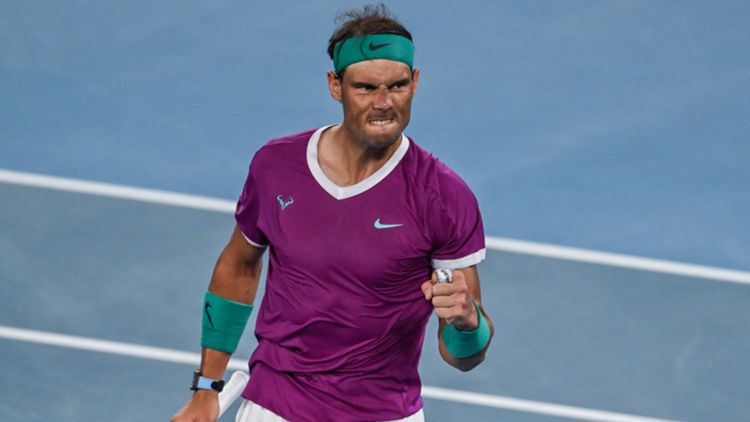 Rafael Nadal, Australian Open 2022, DAZN Italia