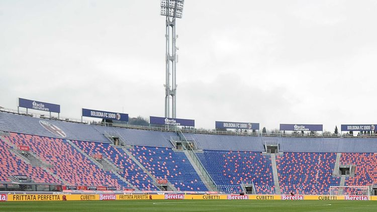 Stadio Dall'Ara vuoto Bologna Inter