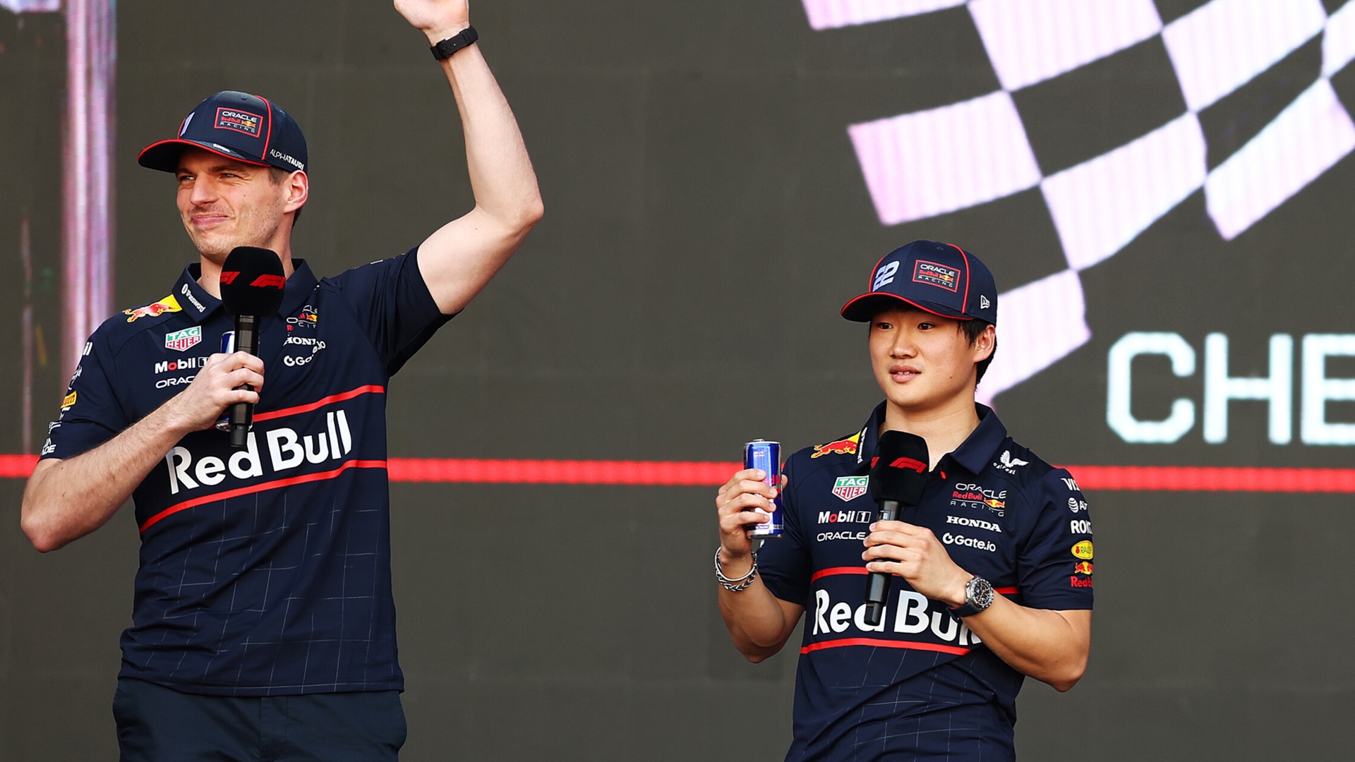 2025-04-12 Tsunoda Yuki Max Verstappen Red Bull F1 Formula 1