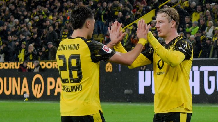 Julian Brandt Aaron Anselmino Borussia Dortmund Bundesliga 07122025