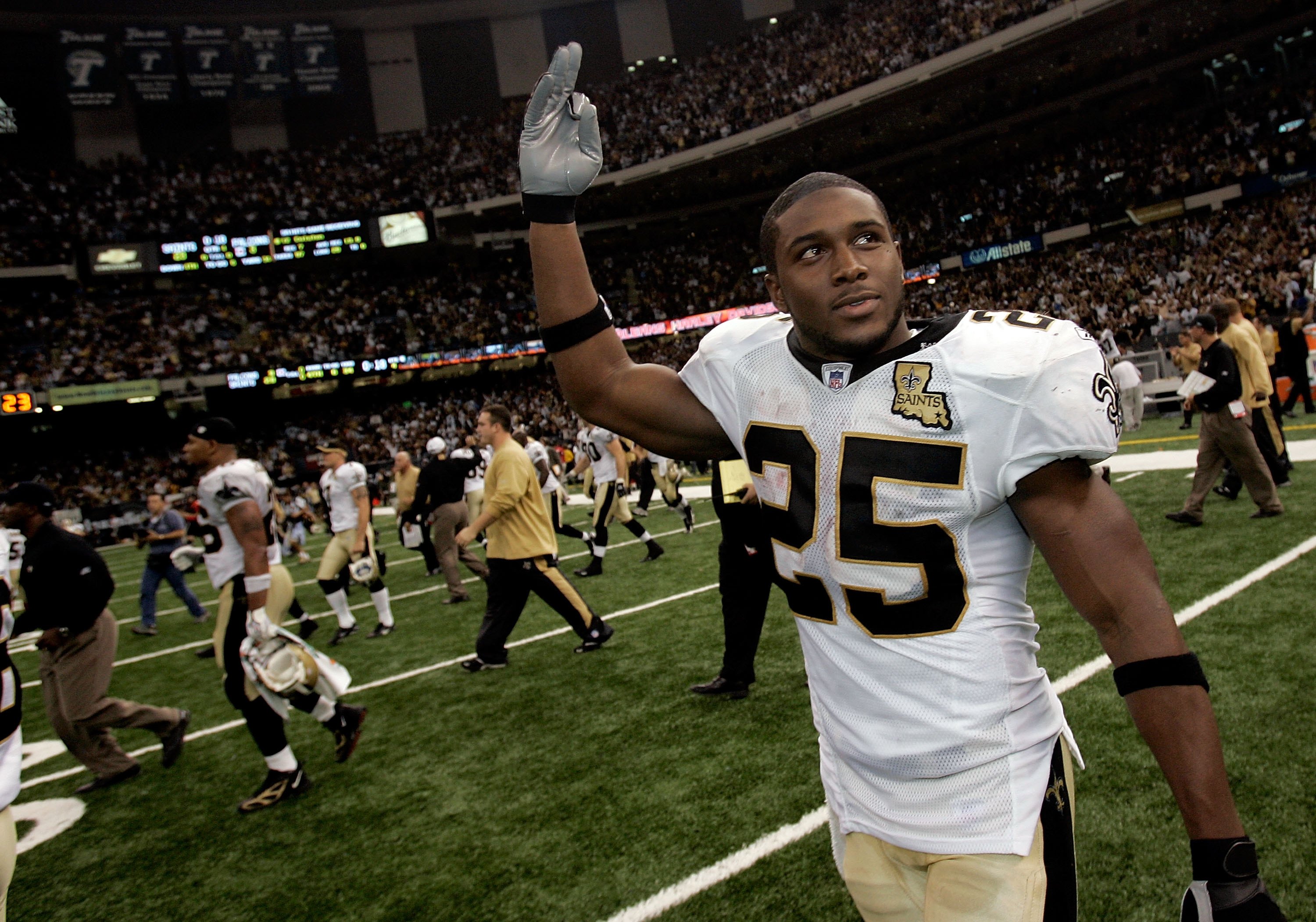 Reggie Bush, Runningback dei New Orleans Saints del 2006, al primo match dopo l'uragano