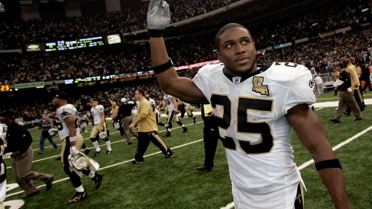 Reggie Bush, Runningback dei New Orleans Saints del 2006, al primo match dopo l'uragano