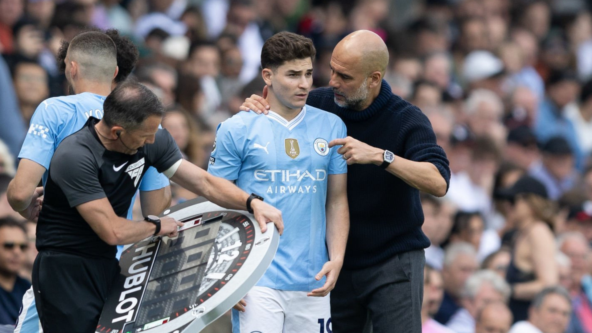 Julián Álvarez Pep Guardiola Manchester City 2024