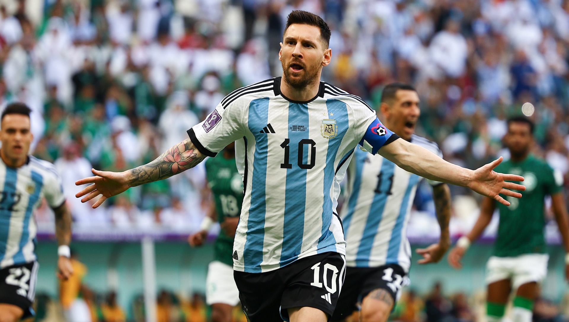 Leo Messi, Argentina vs Arabia Saudí, Mundial Qatar 2022