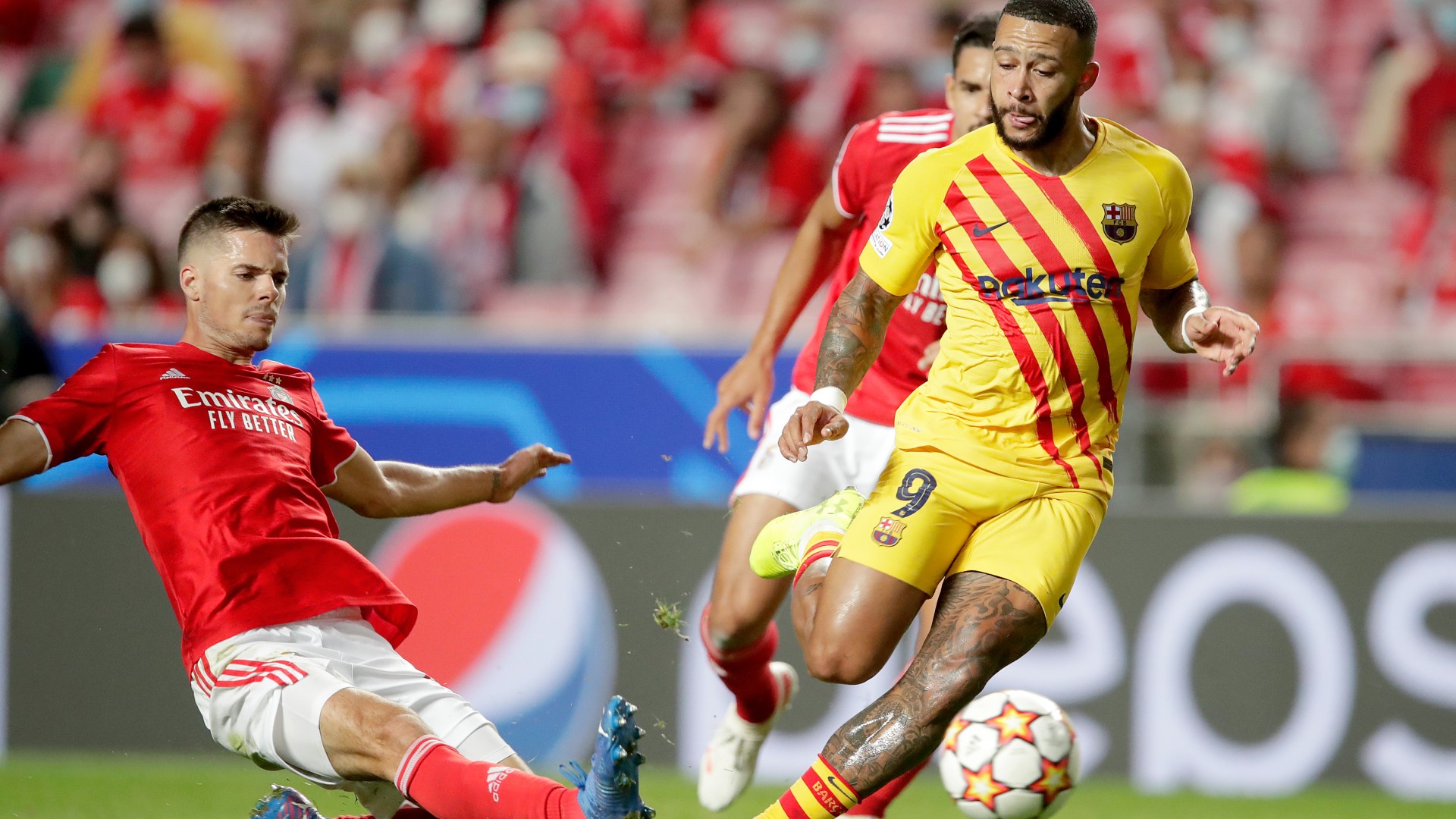 FC Barcelona Benfica Lissabon Memphis Depay Julian Weigl Champions League 29092021