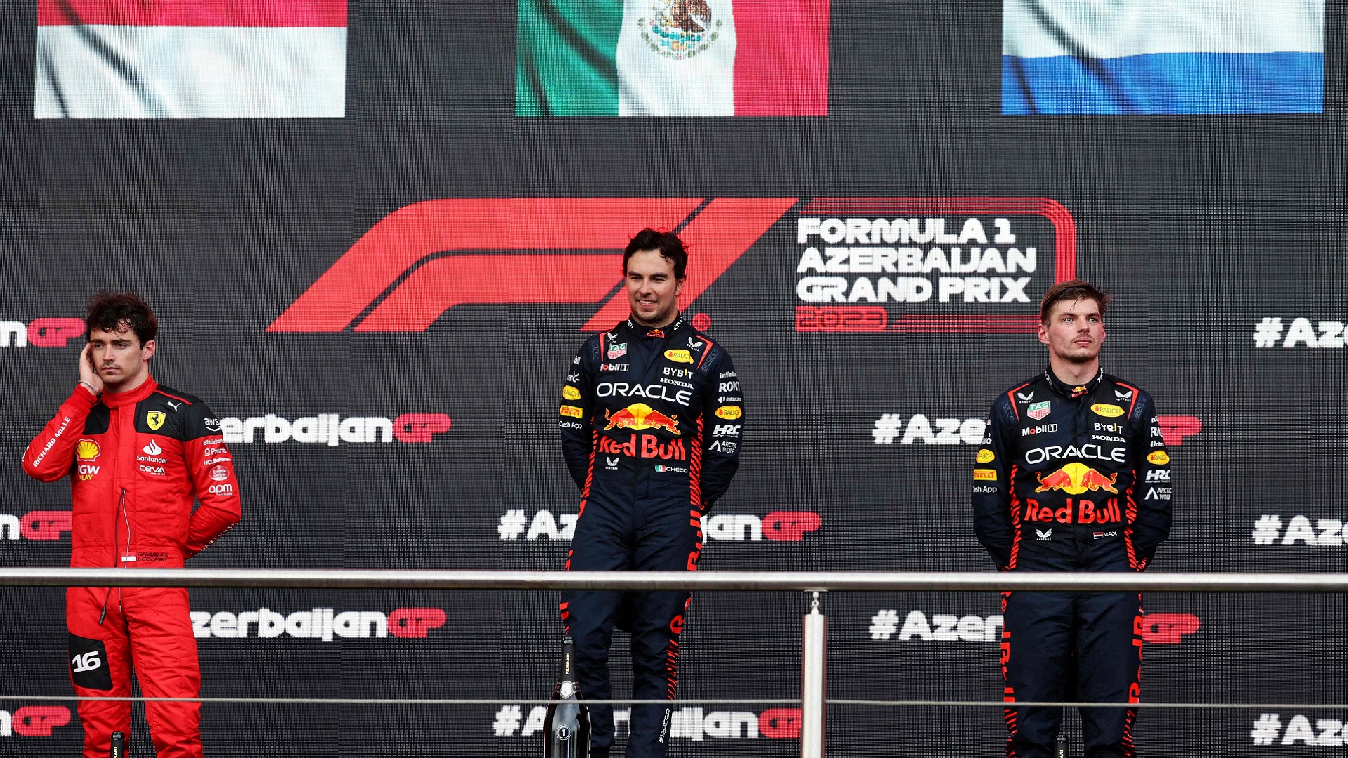 2023-04-30 Perez Verstappen Leclerc F1 Formula 1