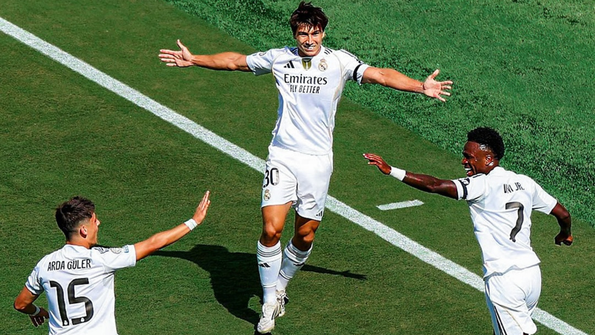 Arda Güler, Gonzalo García, Vinícius Jr., Real Madrid
