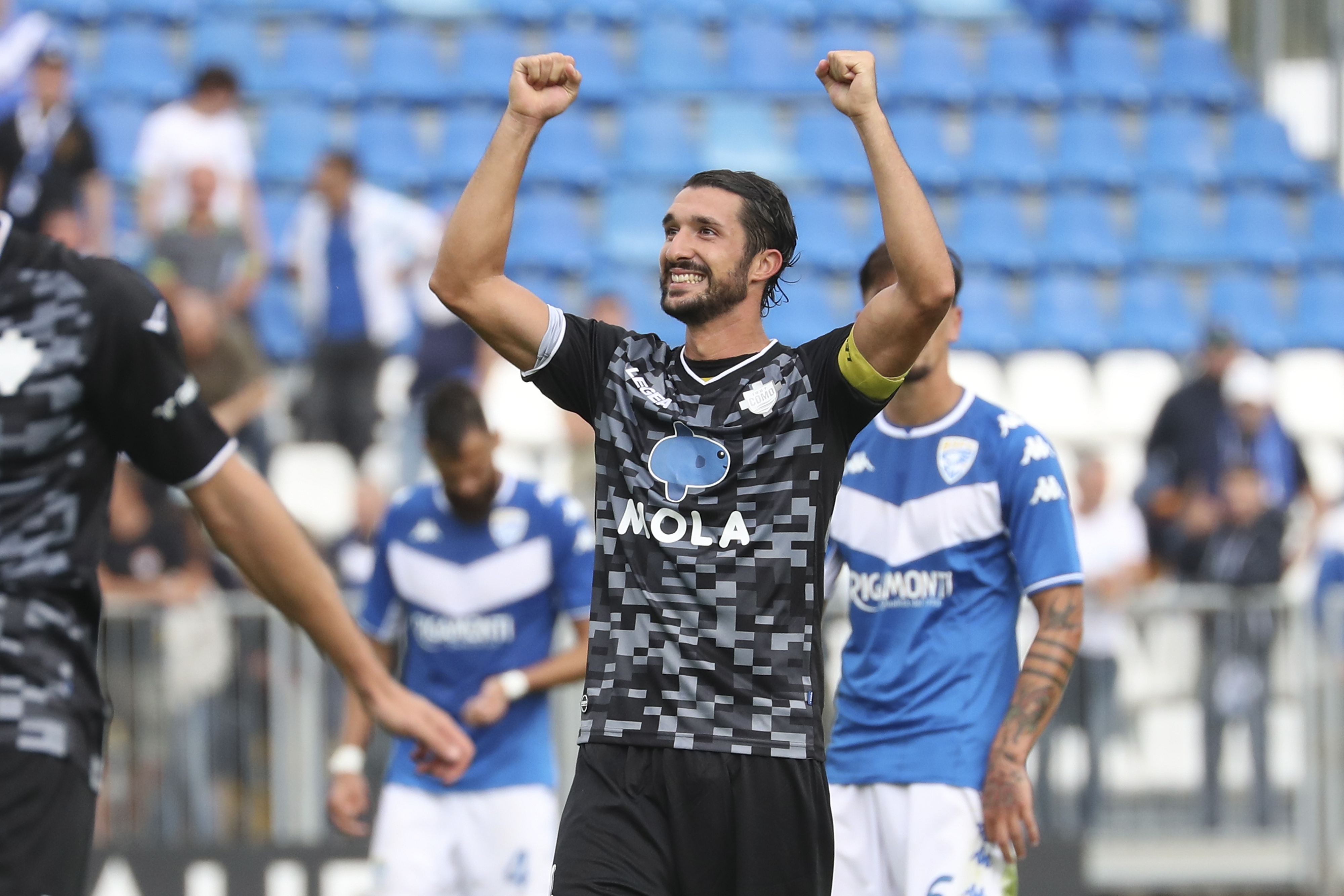 Bellemo esulta in Brescia-Como