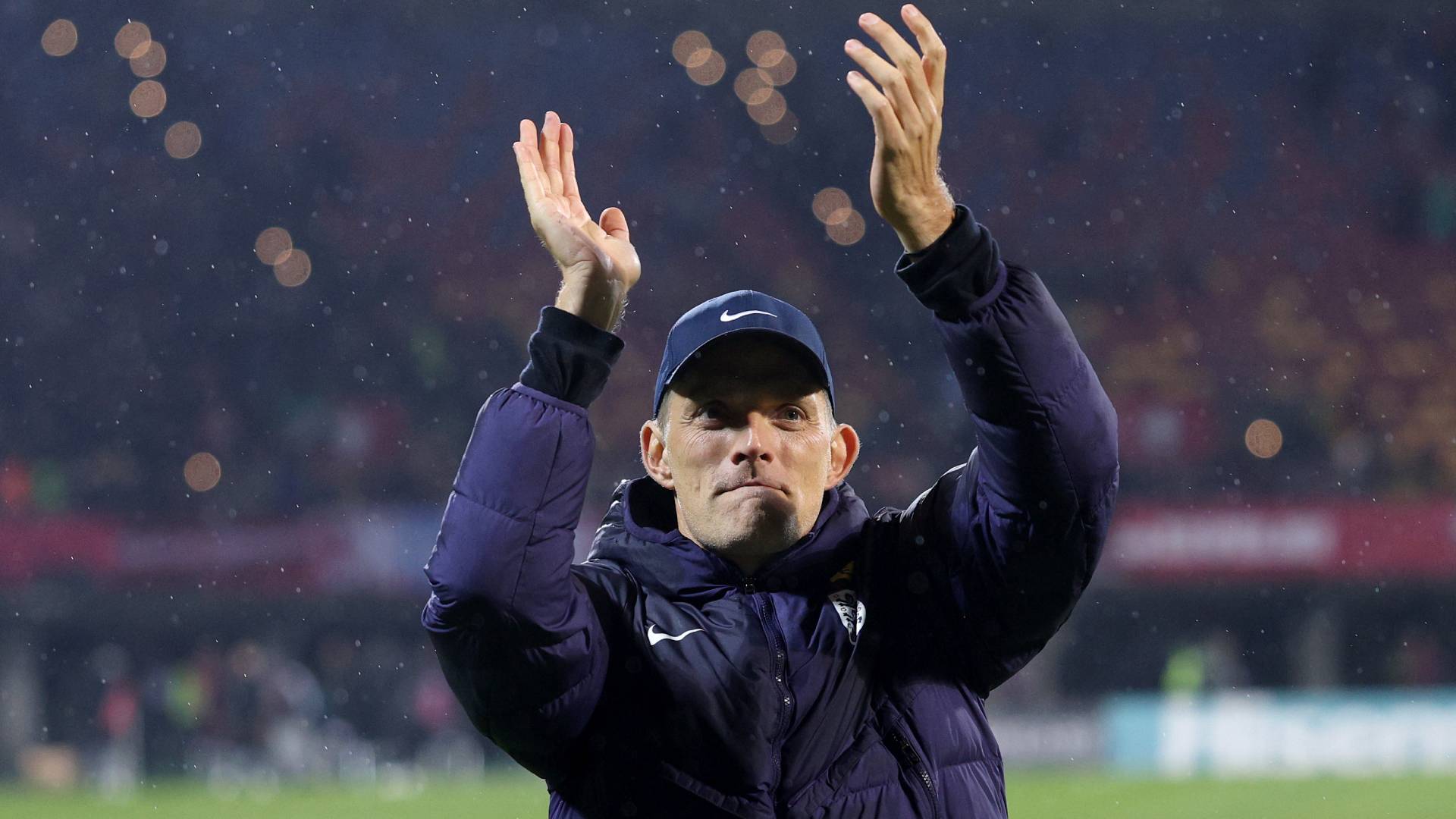 England manager Thomas Tuchel against Latvia_14102025