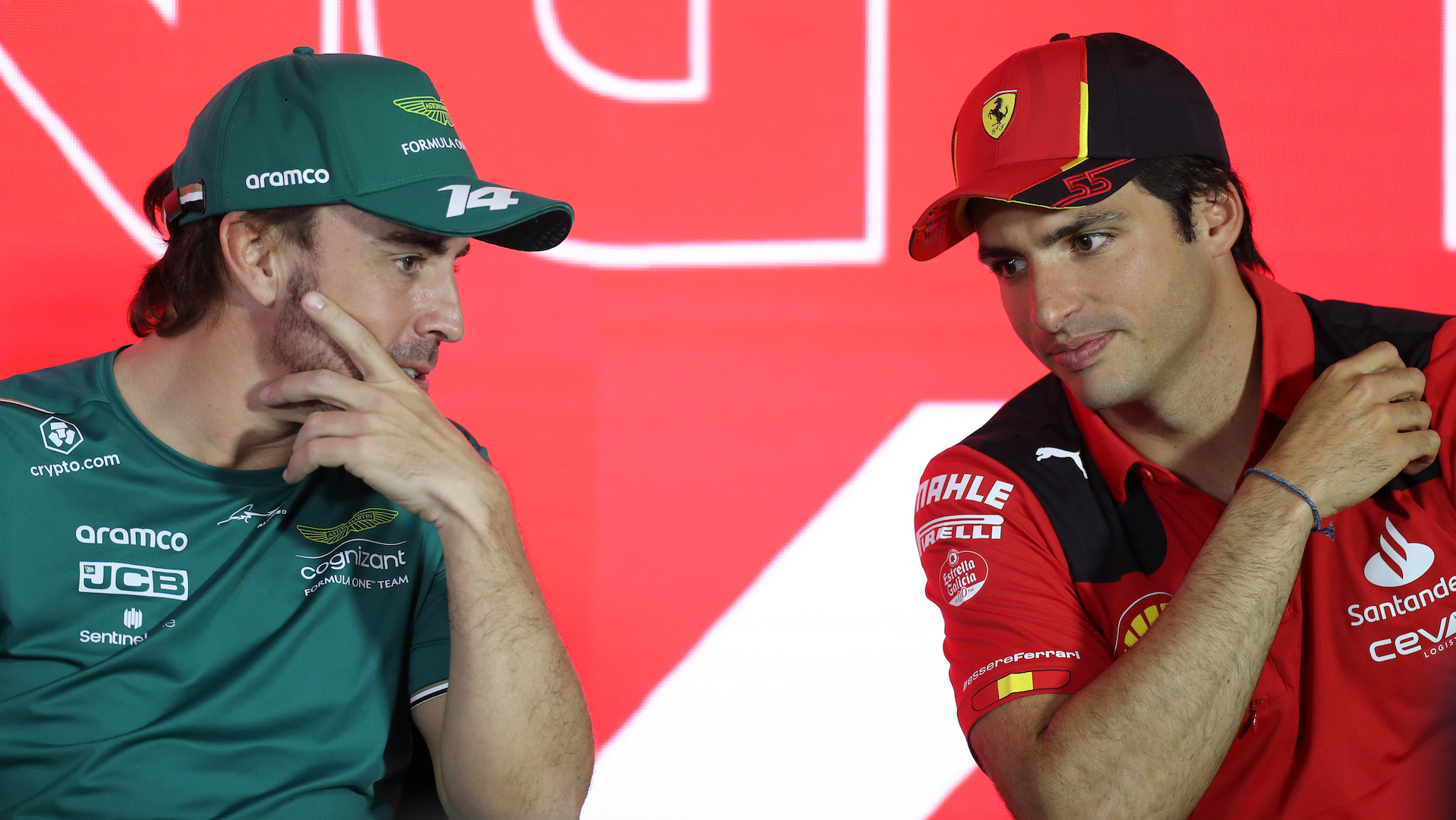 Fernando Alonso, Aston Martin, Carlos Sainz, Ferrari, F1