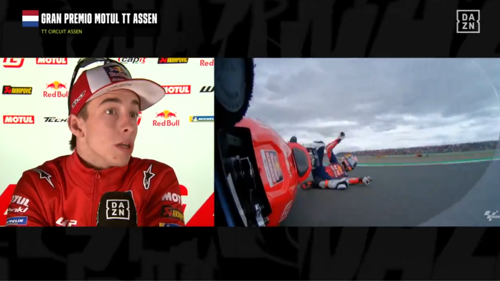 Pedro Acosta, caída GP Holanda 2024