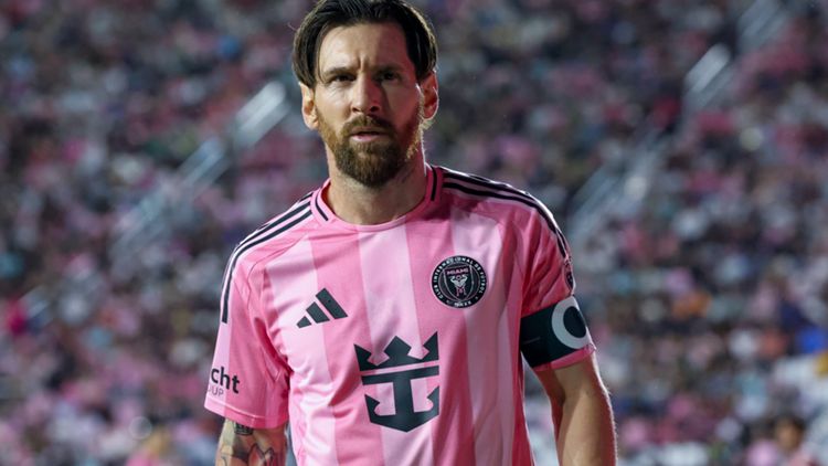 Leo Messi con la maglia dell'Inter Miami