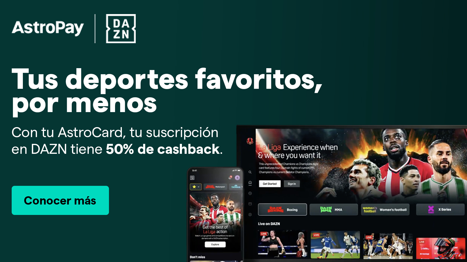 AstroCard, DAZN