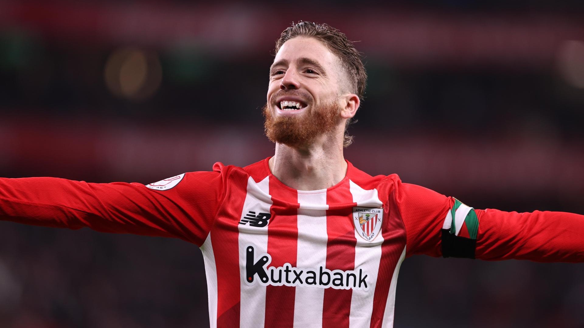 Iker Muniain esulta con l'Athletic Bilbao