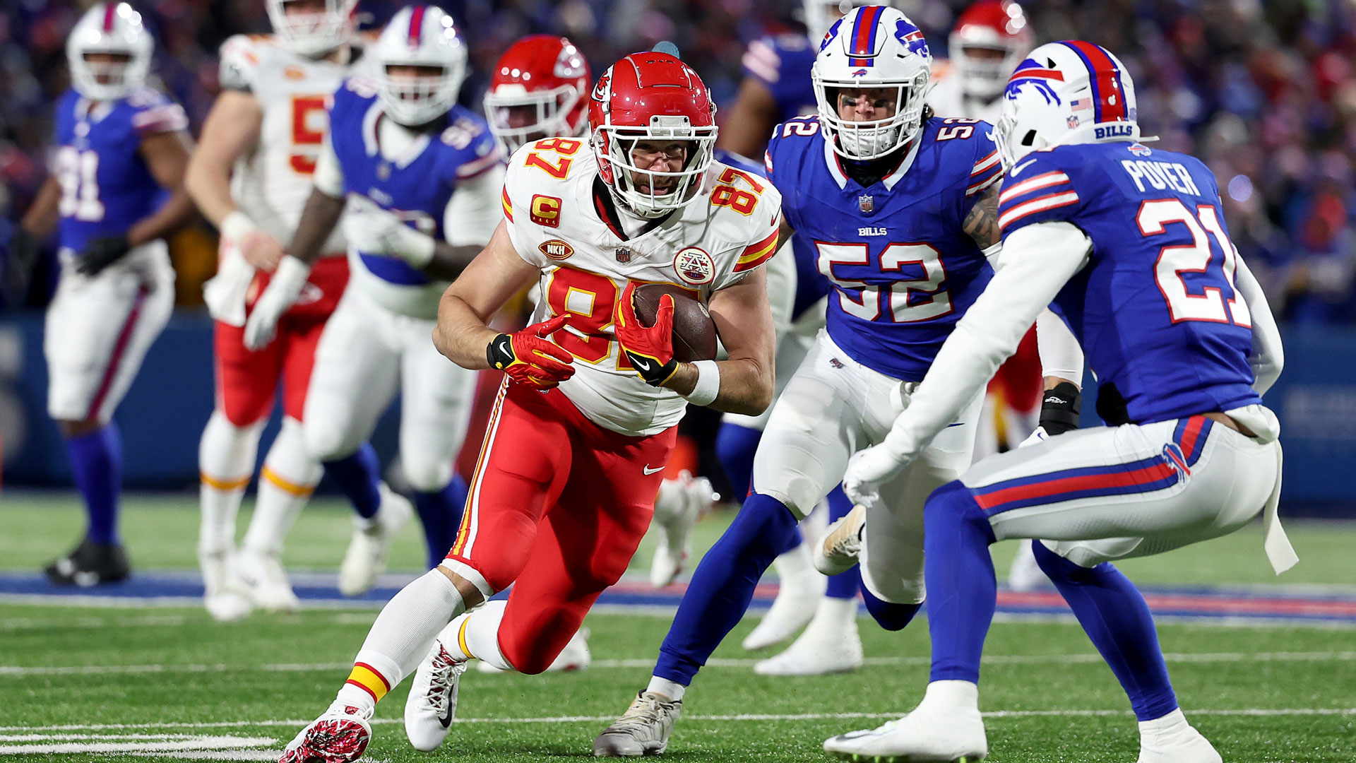 Travis Kelce Kansas City Chiefs Buffalo Bills NFL 21012024
