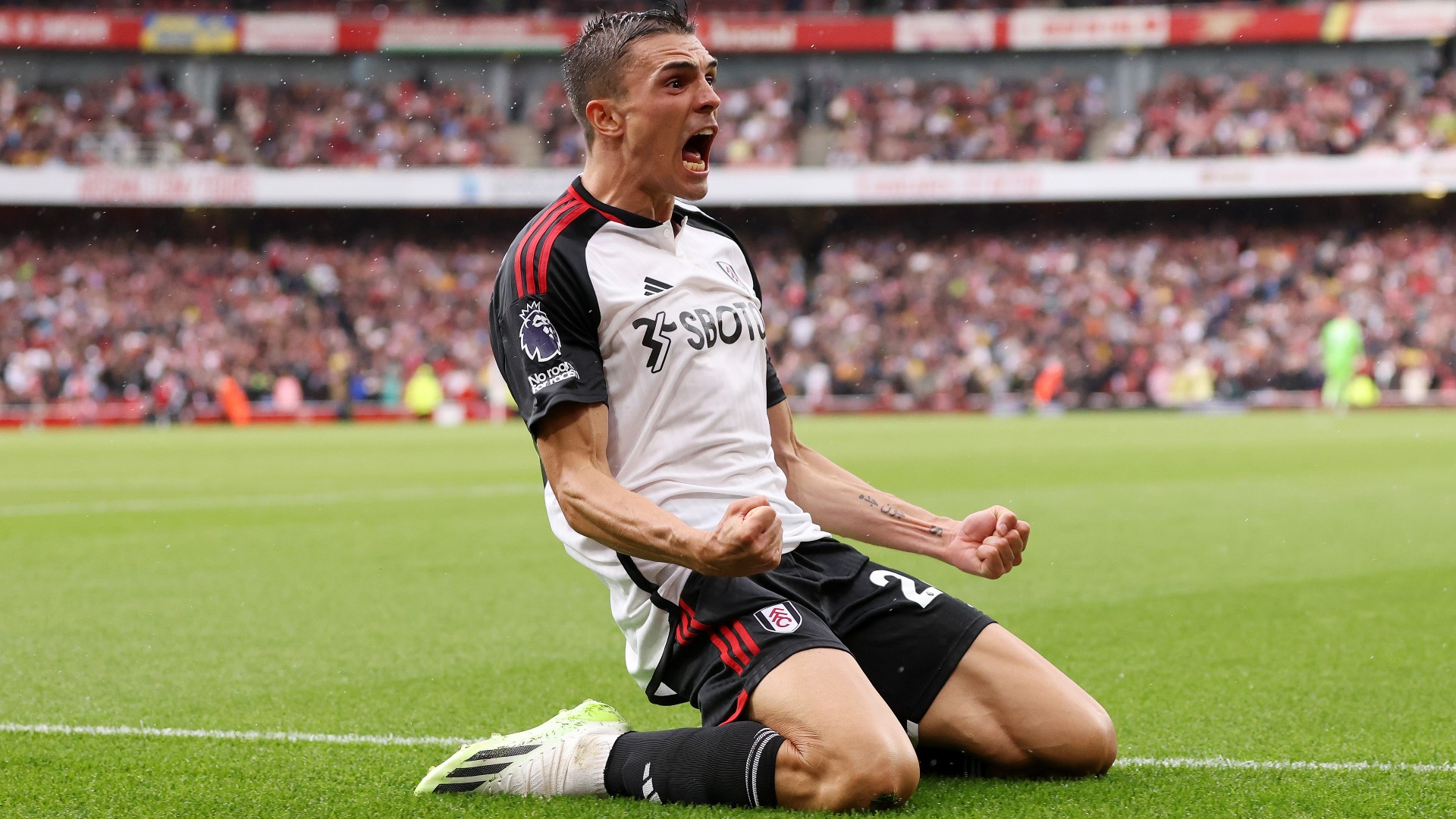 Joao Palhinha FC Fulham Premier League match between Arsenal FC and Fulham FC 26082023