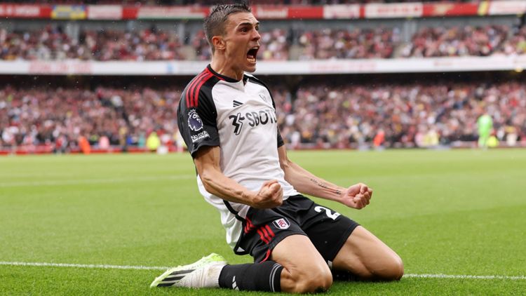 Joao Palhinha FC Fulham Premier League match between Arsenal FC and Fulham FC 26082023