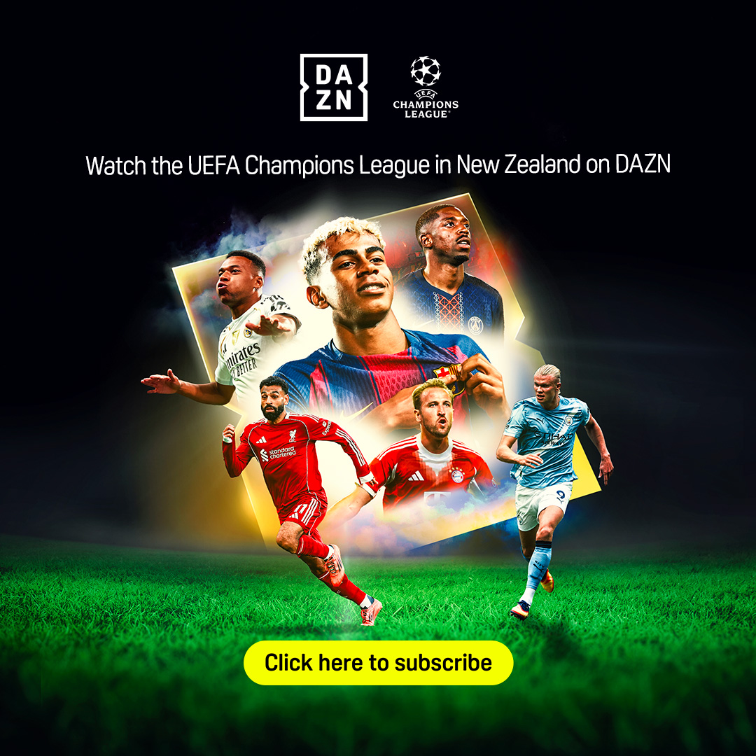 Watch the Champions League in New Zealand on DAZN