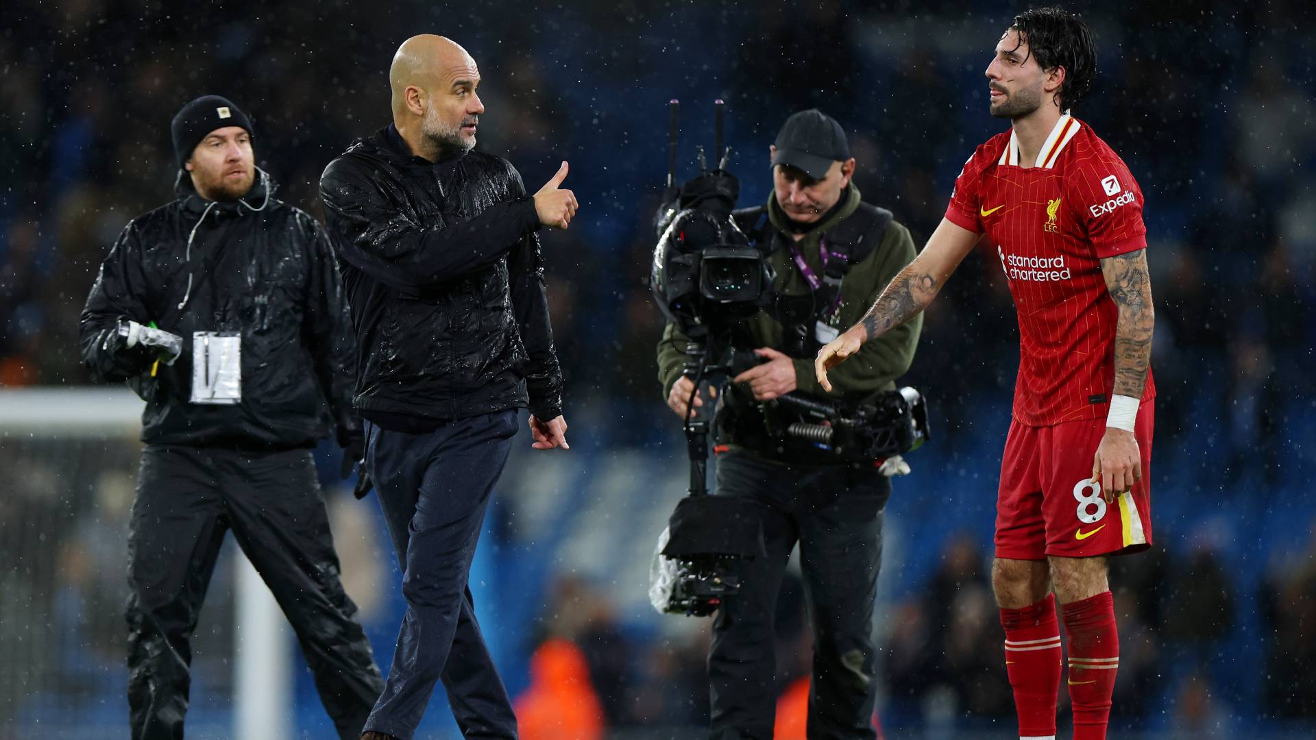 Pep Guardiola and Dominik Szoboszlai_25022025
