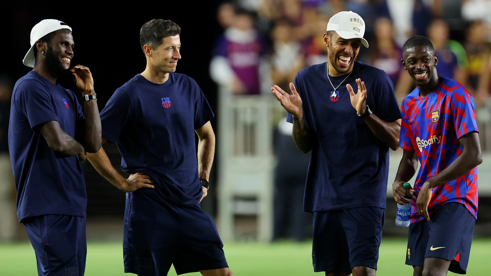 Aubameyang Lewandowski Barcelona