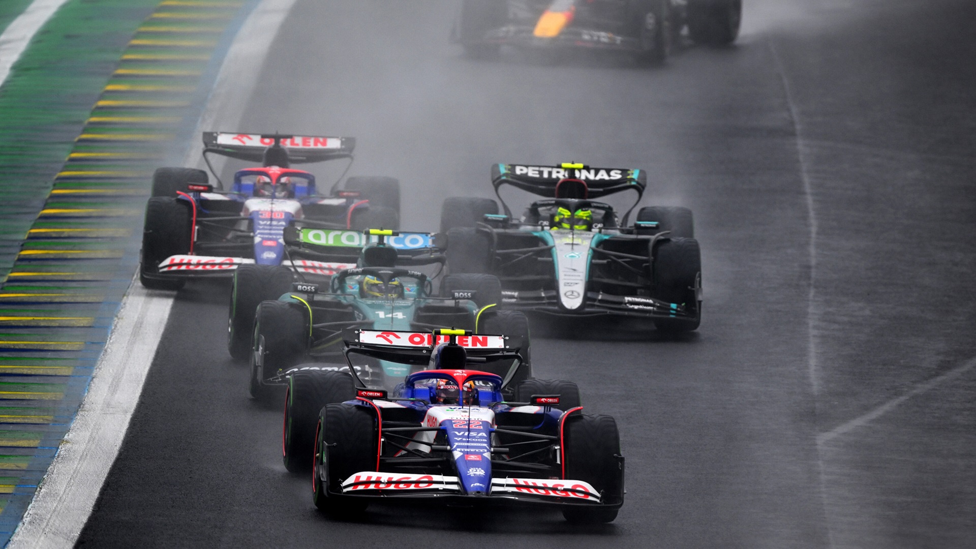 2024-11-03 Tsunoda Yuki Alonso Hamilton Lawson F1 Formula 1