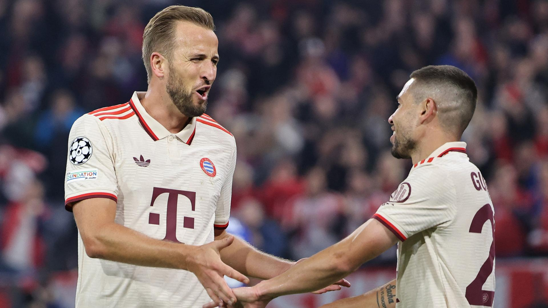 Harry Kane Raphael Guerreiro FC Bayern 2024
