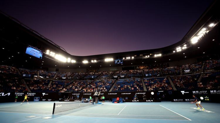 ONLY GERMANY Australian Open Rod Laver Arena with Specatators 09022021