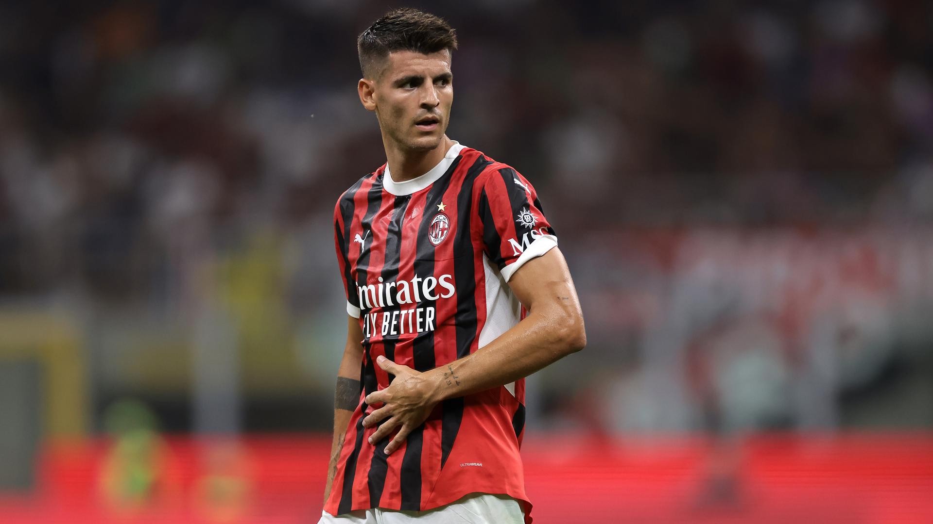 Alvaro Morata AC Milan Serie A Champions League 24082024