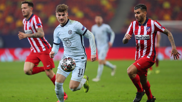 Timo Werner Angel Correa Atletico Madrid FC Chelsea Champions League 23022021