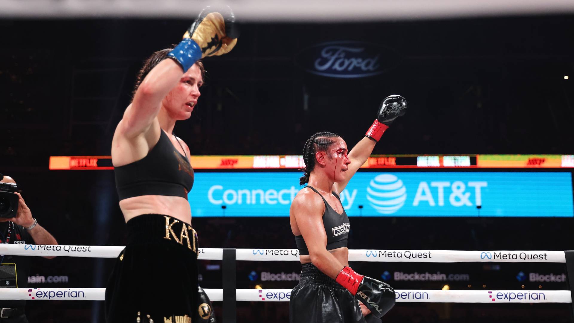 Katie Taylor and Amanda Serrano after second fight_15112024