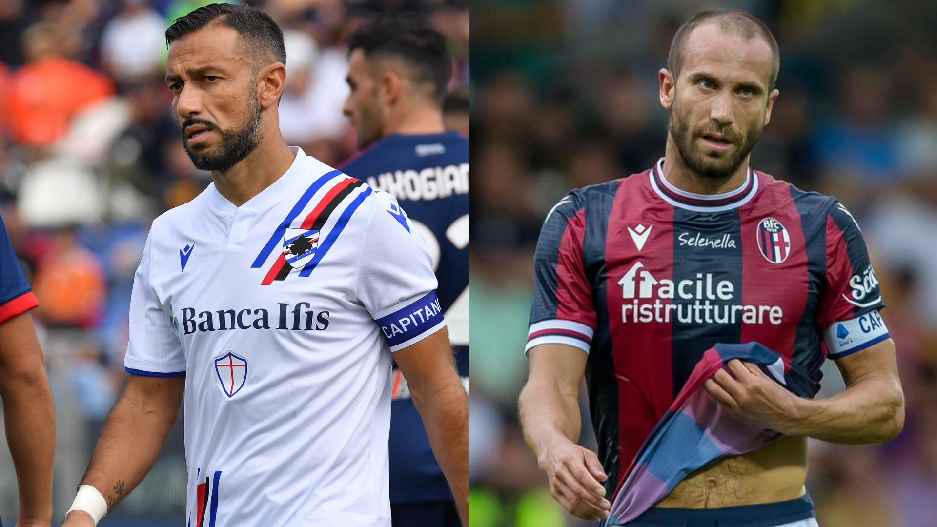 Quagliarella e De Silvestri, Sampdoria-Bologna