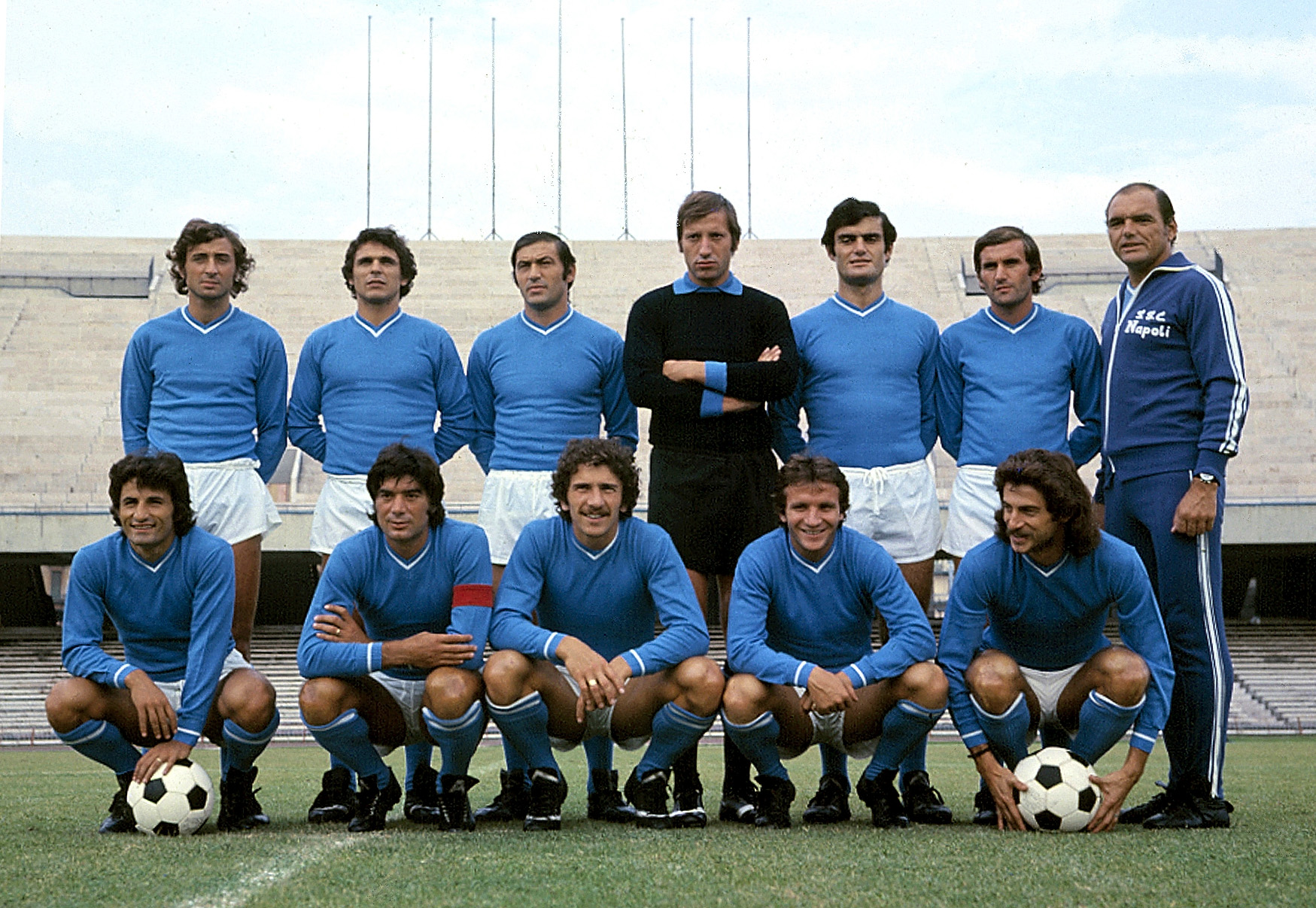 Una formazione del Napoli degli anni '70