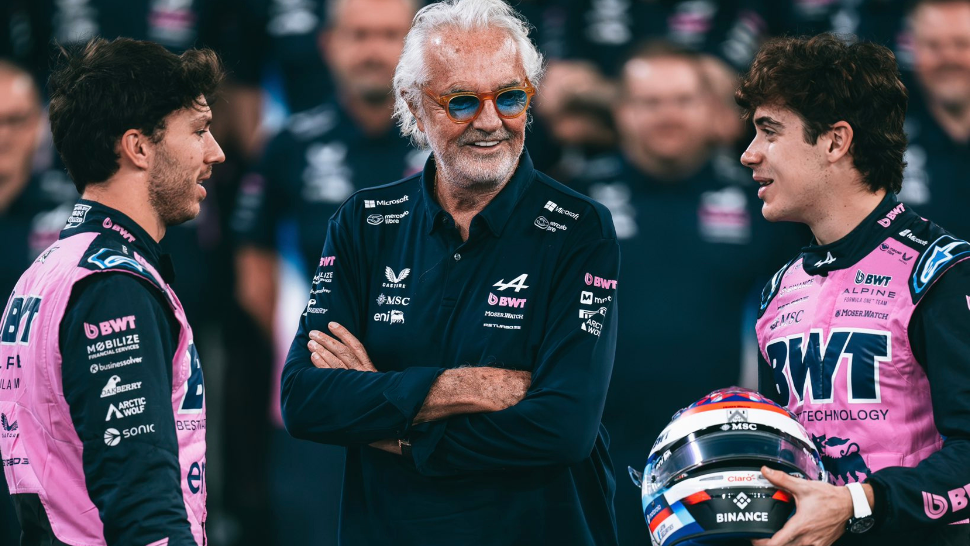 Flavio Briatore Franco Colapinto Pierre Gasly Alpine 2025