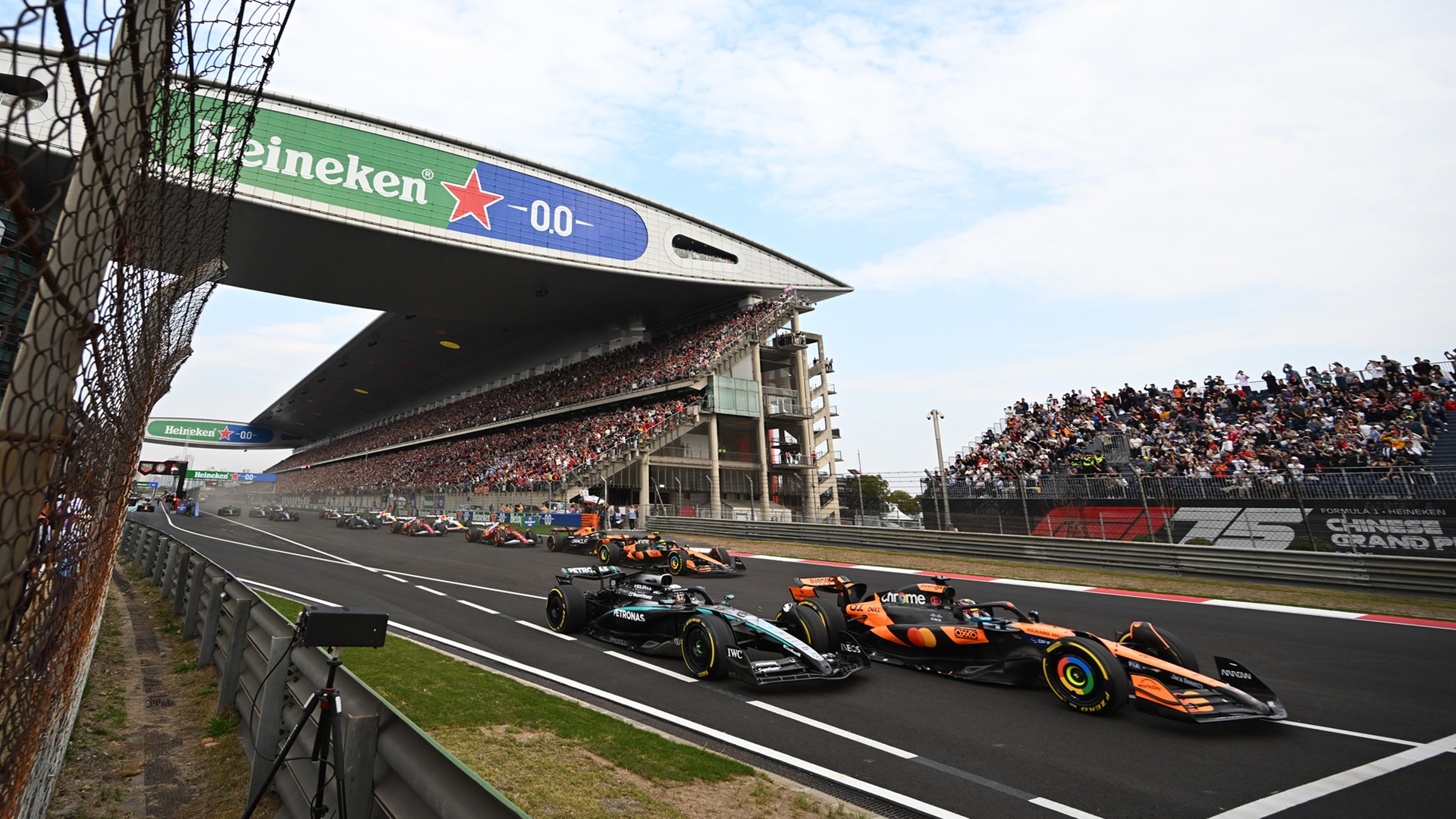 2025-03-23 Piastri Russell Norris Shanghai China McLaren F1 Formula 1