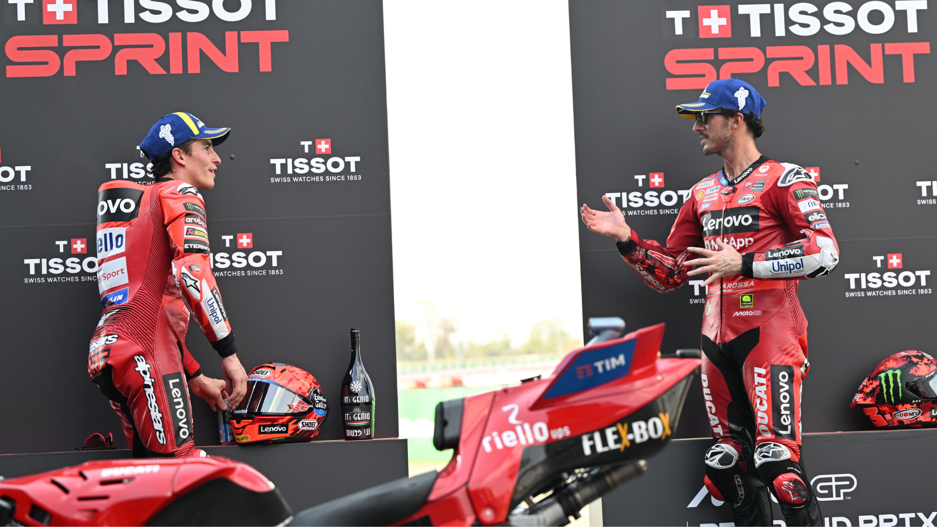 Marc Márquez y Pecco Bagnaia, Ducati