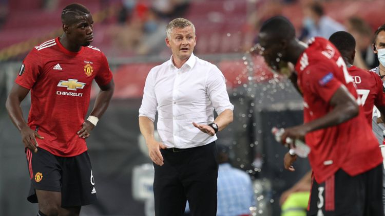 Ole Gunnar Solskjaer and Paul Pogba_Manchester United_Europa League_11082020_Poolfoto
