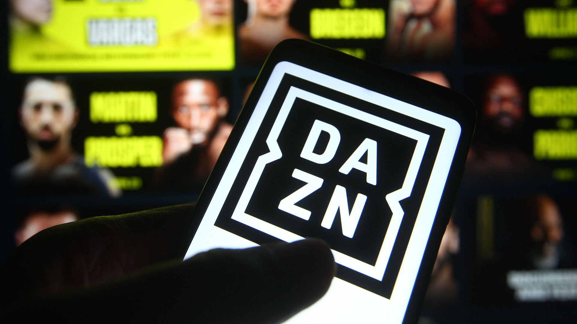 DAZN Handy Logo Bildschirm