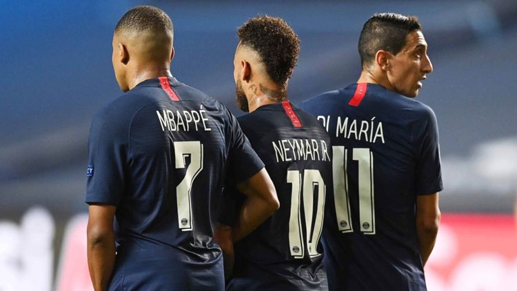 Kylian Mbappe Neymar Angel Di Maria PSG RB Leipzig 1920