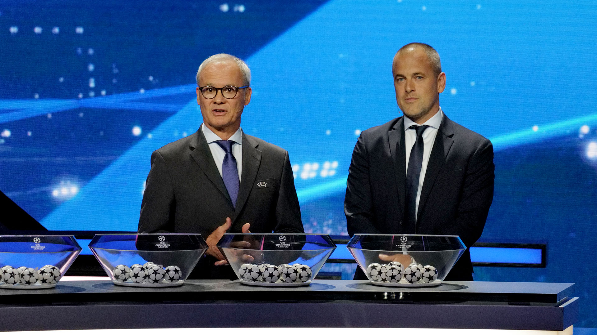 Champions League Auslosung Giorgio Marchetti UEFA Joe Cole 31082023