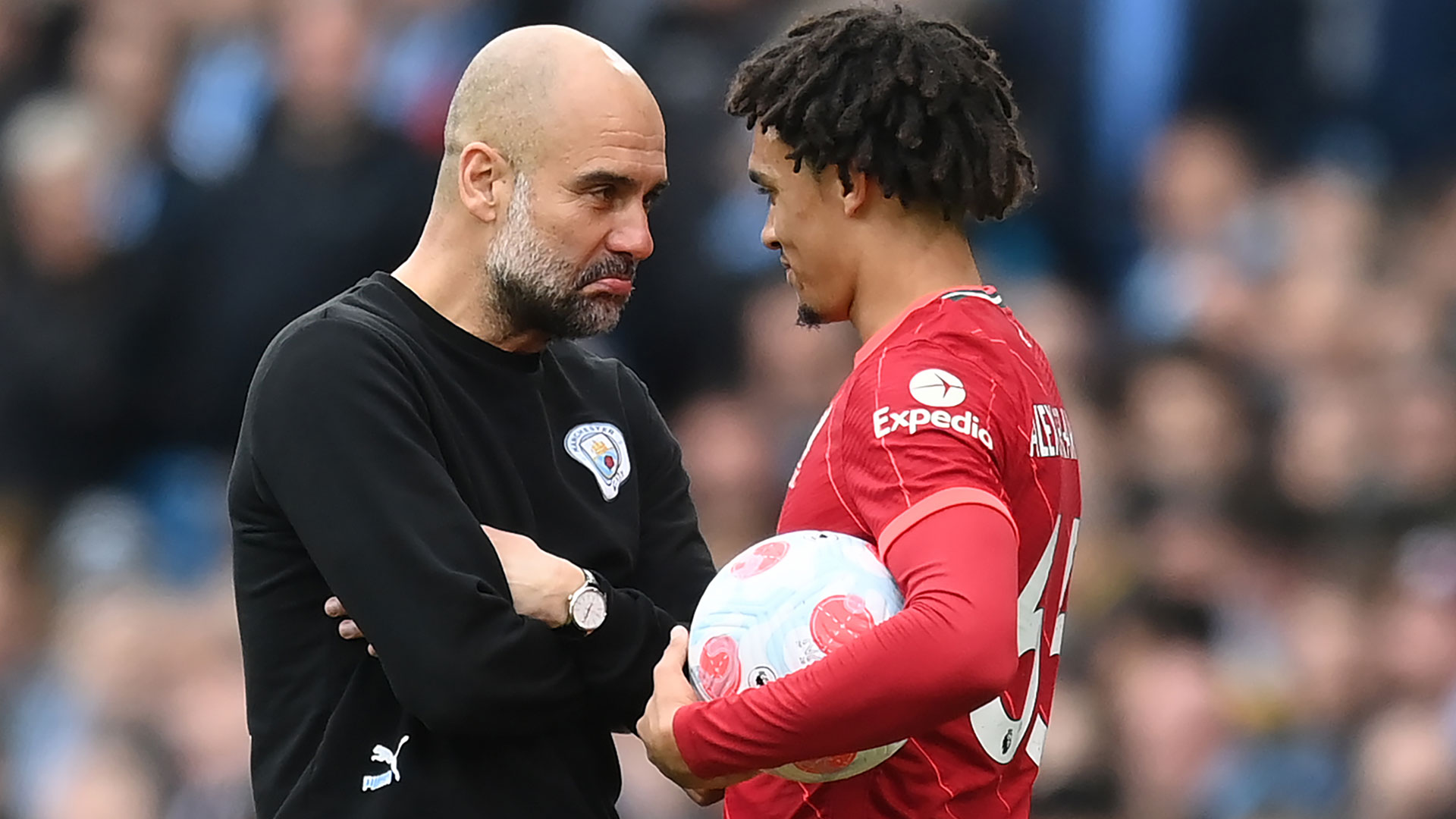 Guardiola Alexander Arnold Manchester City FC Liverpool Premier League 10042022