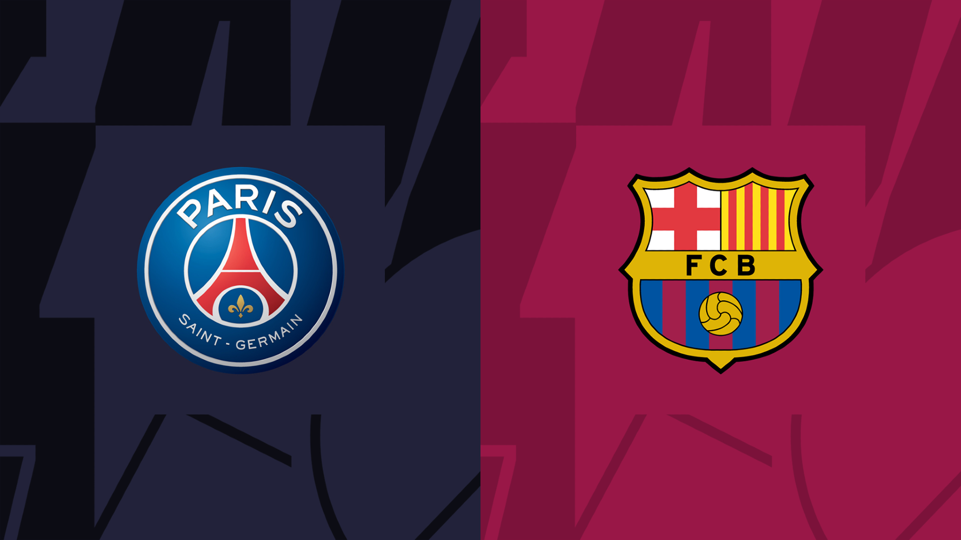 PSG Barca 2024 Logos