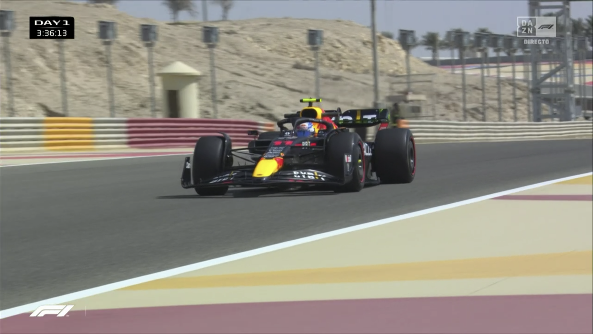 Sergio Pérez, Red Bull, Test Bahréin F1