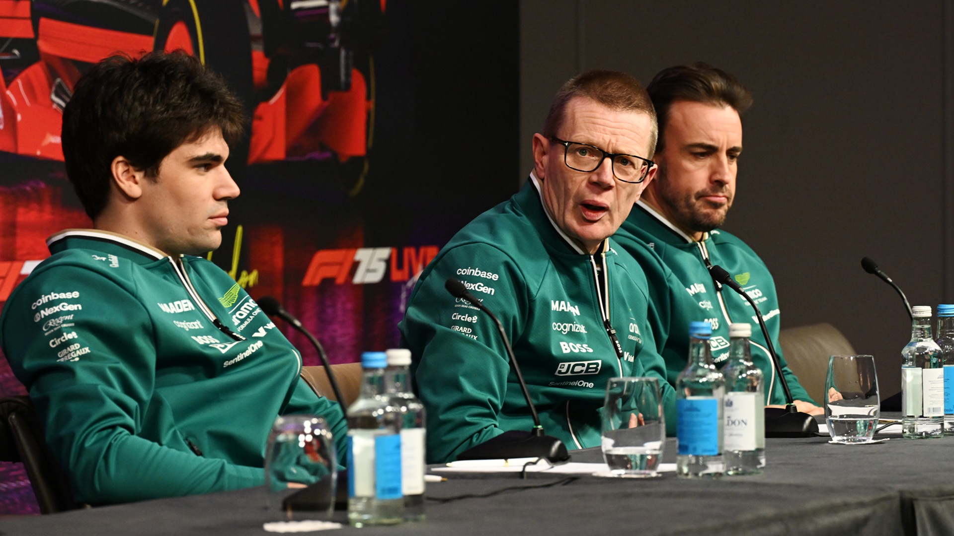 2025-02-18 Stroll Andy Cowell Stroll Aston Martin F1 Formula 1