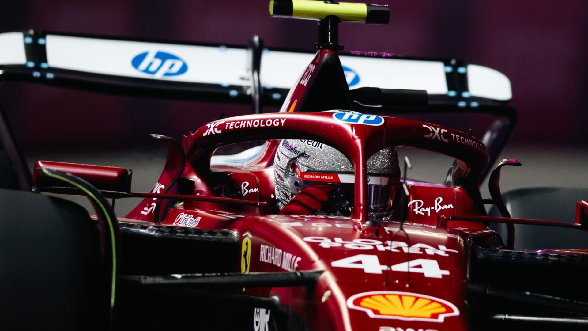 Lewis Hamilton Ferrari Las Vegas 2025