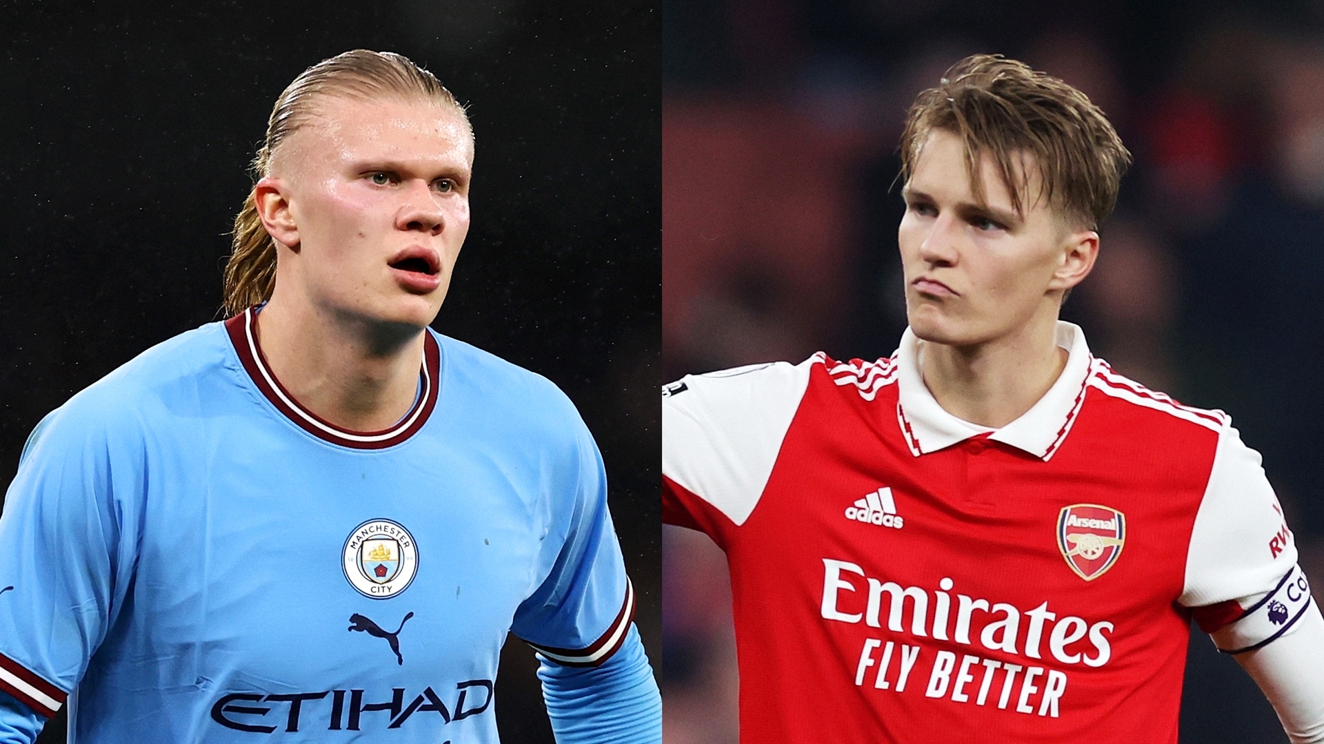 MP_Erling Haaland_Manchester City vs Martin Odegaard_Arsenal