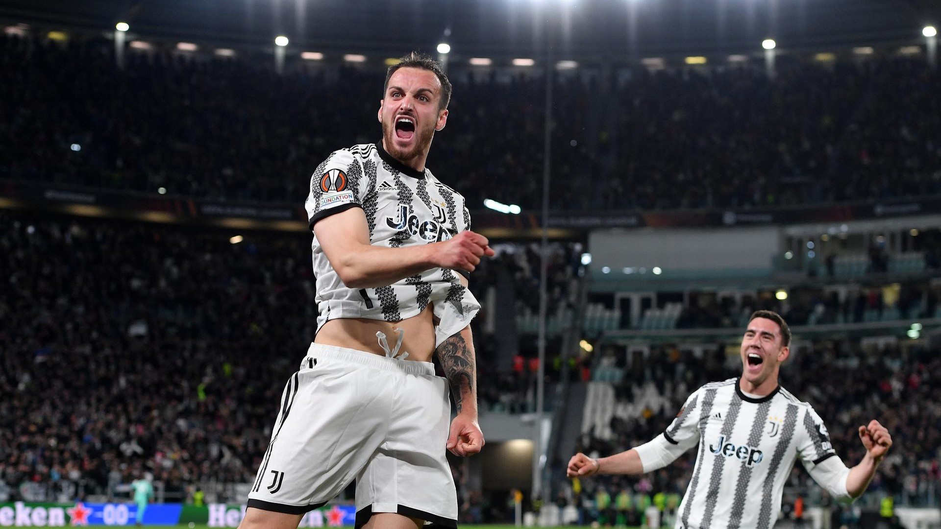 Juventus Turin Federico Gatti UEFA Europa League 13042023