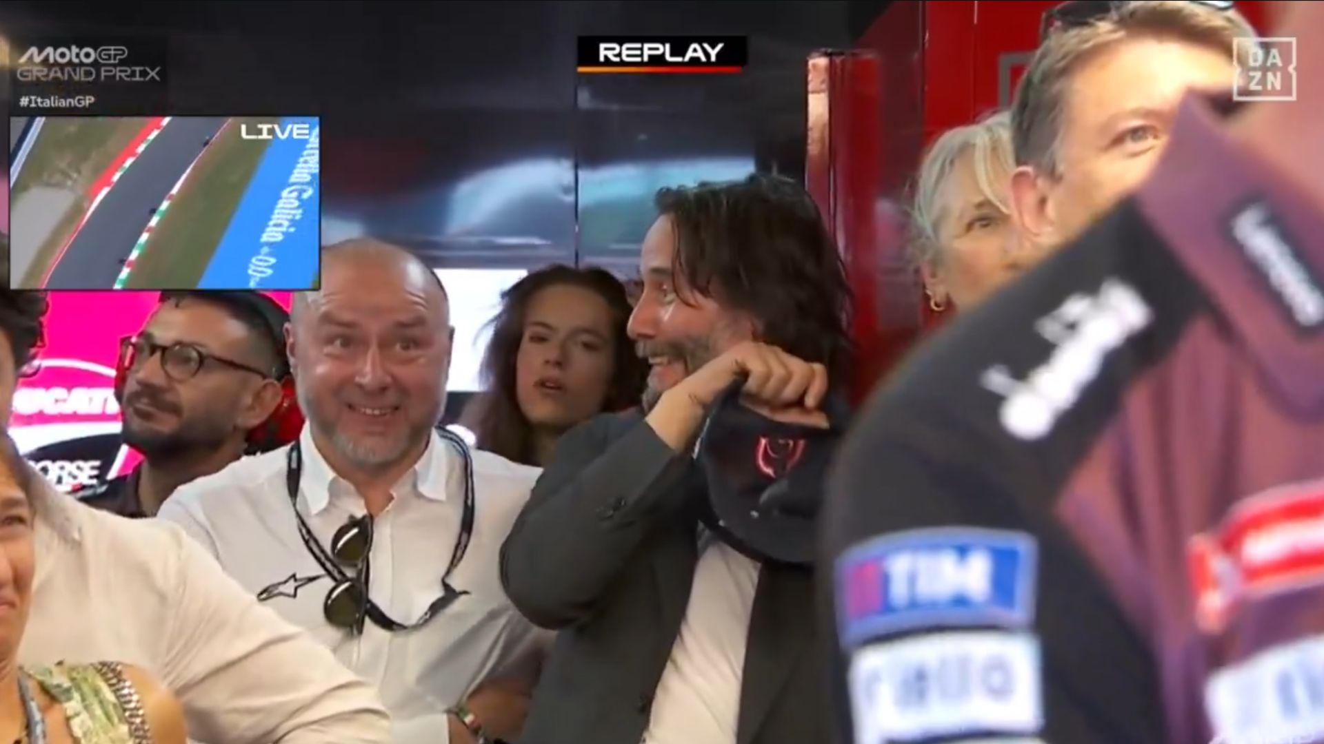 Keanu Reeves, Ducati, MotoGP, DAZN