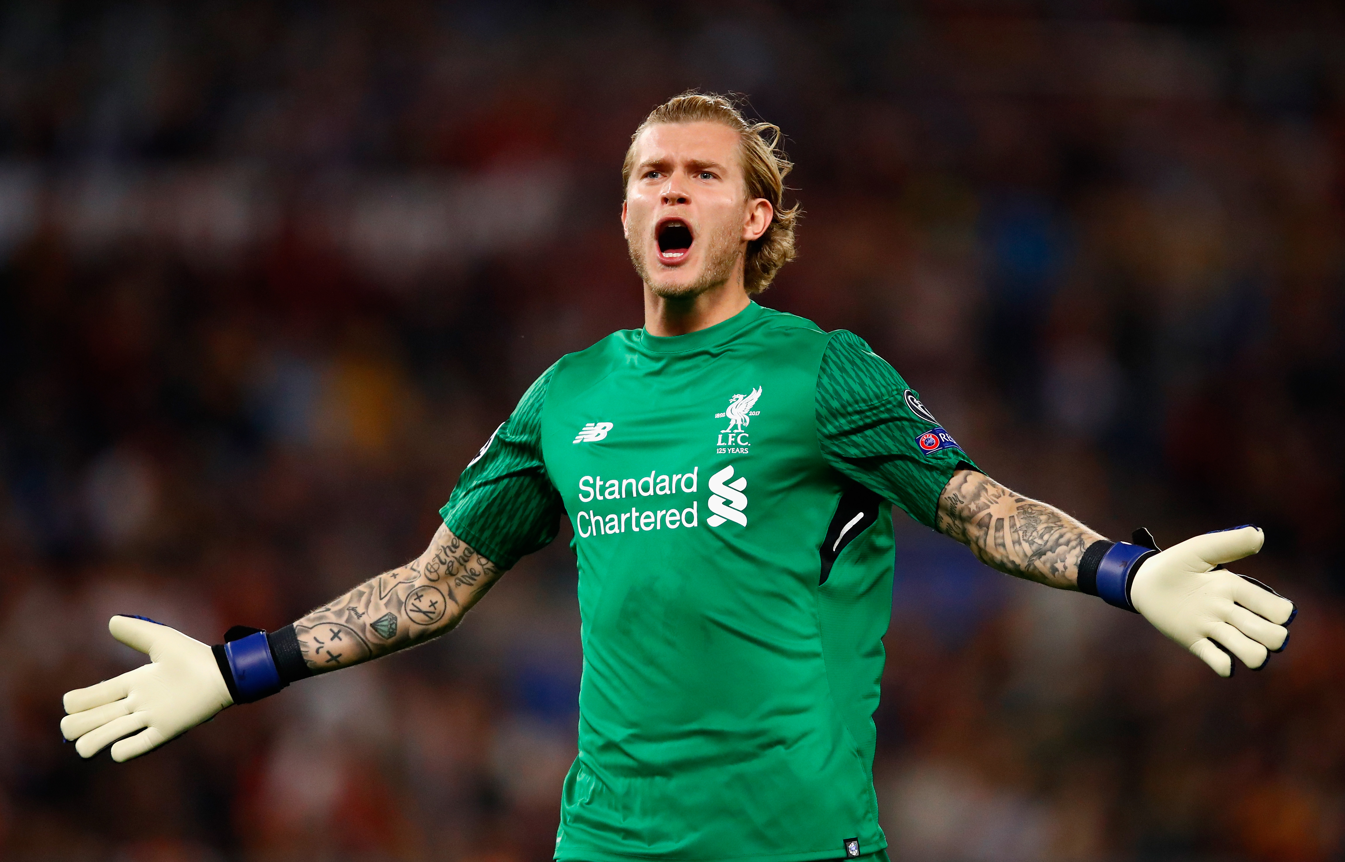 Loris Karius en su etapa en el Liverpool